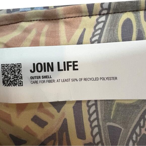 Zara multicolor printed crossover top wrap long sleeve blouse NWT - Picture 7 of 14